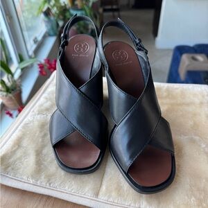 Tory Burch Black Wedges
